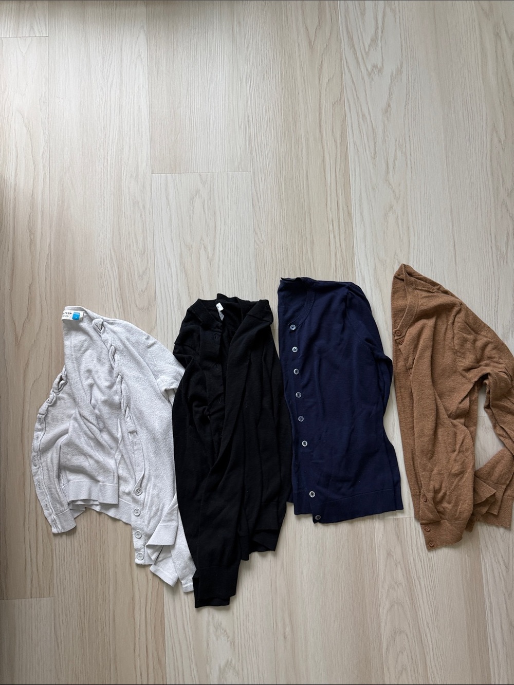 Lot of 4 cardigan sweaters SM JCrew Anthropologie